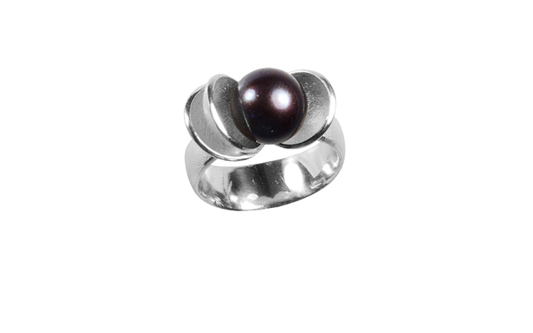 32039-ring, silver 925 with pearl