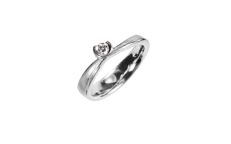 45220-ring, white gold 750 wit brillant