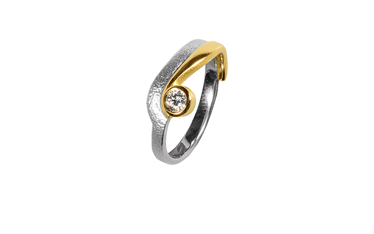 45273-ring, gold 750 and brillant