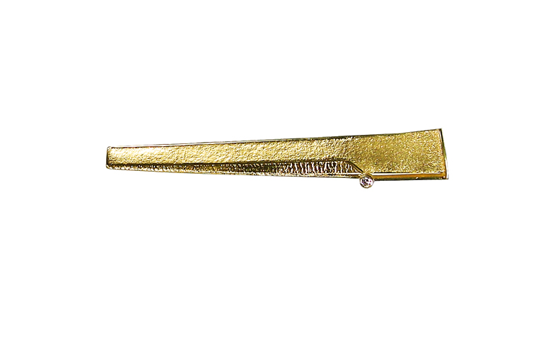 08020-tie-clip, gold 750 with brillant