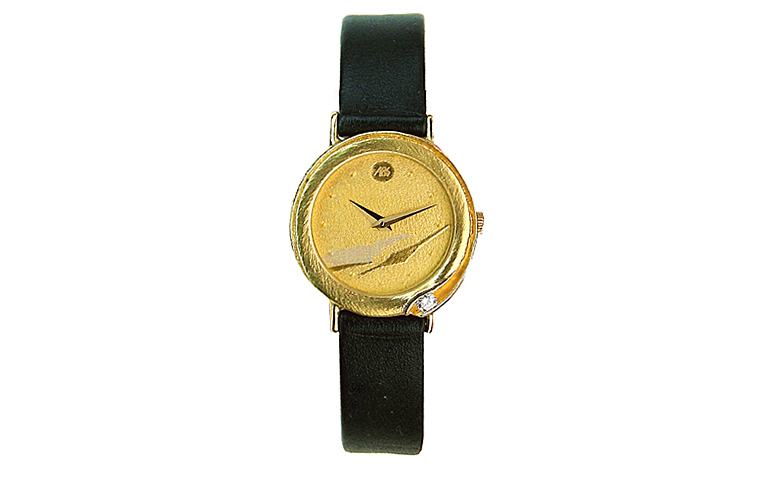 06135-watch, gold 750 with brillant