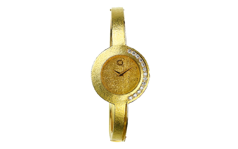06286-watch, gold 750 with brillants
