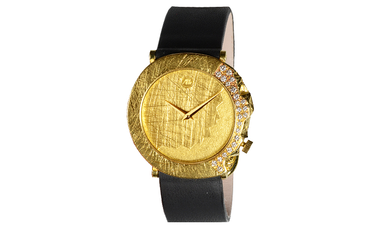 06288-watch, gold 750 with brillants