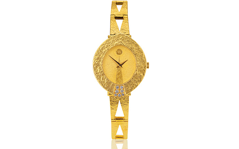 06327-watch, gold 750 with brilliants