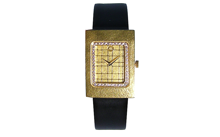 06348-watch, gold 750 with brilliants