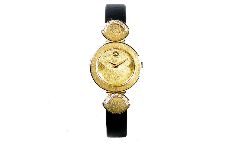 06358-watch, gold 750 with brilliants