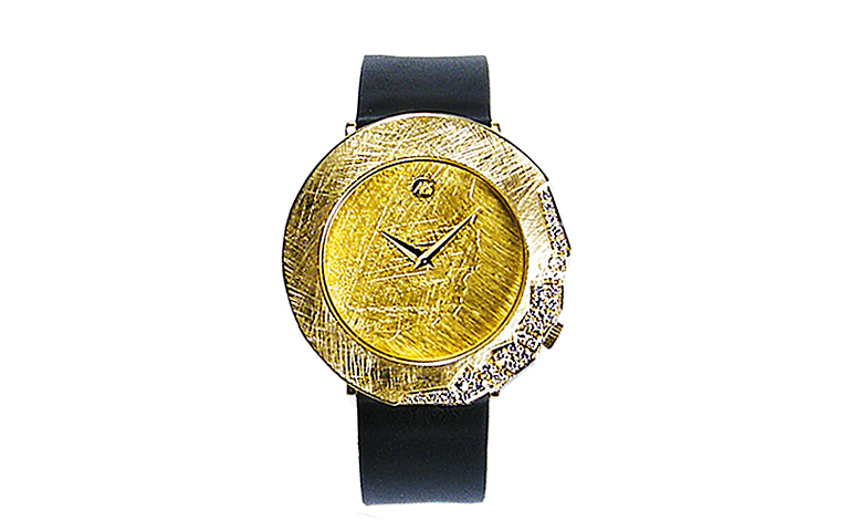 06376-watch, gold 750 with brilliants