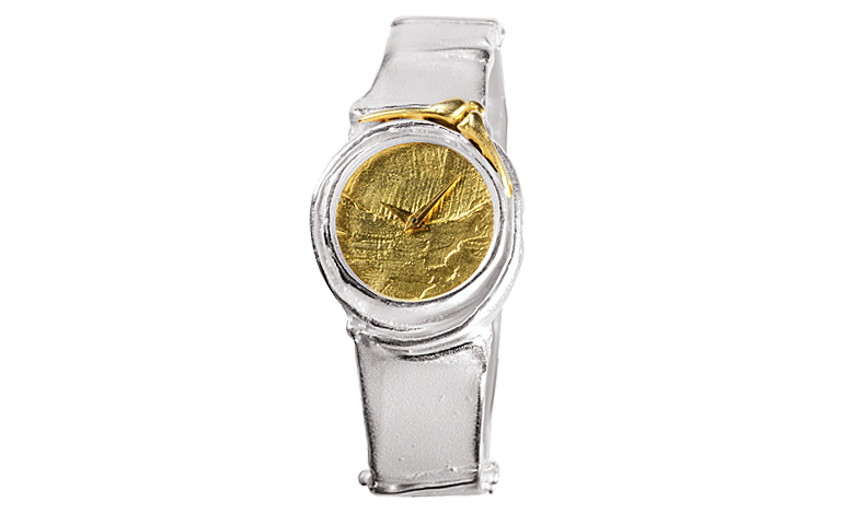 16000-watch, silver 925 with gold 750