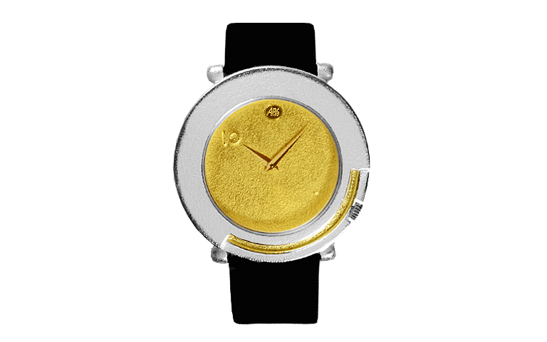 16100-watch, silver 925, gold 750