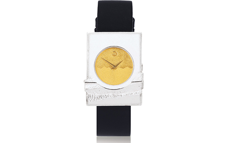 16200-watch, silver 925 with gold 750