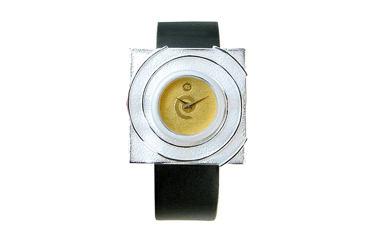 16201-watch, silver 925, gold 750