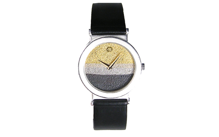 16202-watch, silver 925 with gold 750