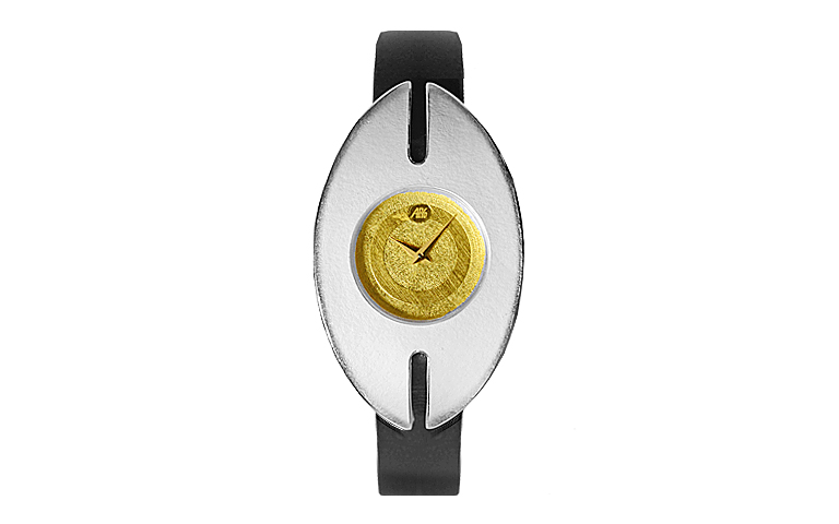 16204-watch, silver 925, gold 750