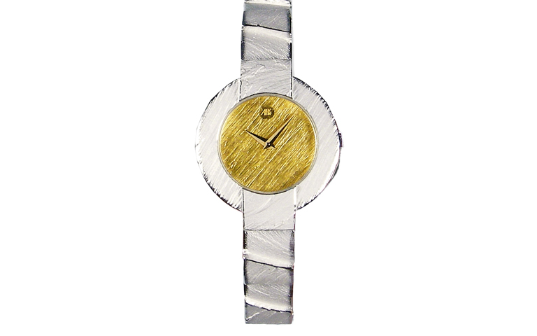 16209-watch, silver 925 with gold 750