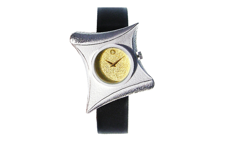 16210-watch, silver 925 with gold 750