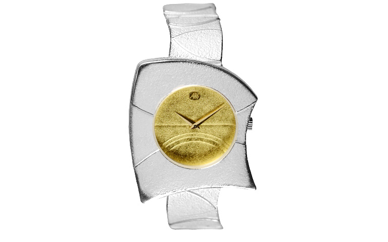 16216-watch, silver 925 with gold 750