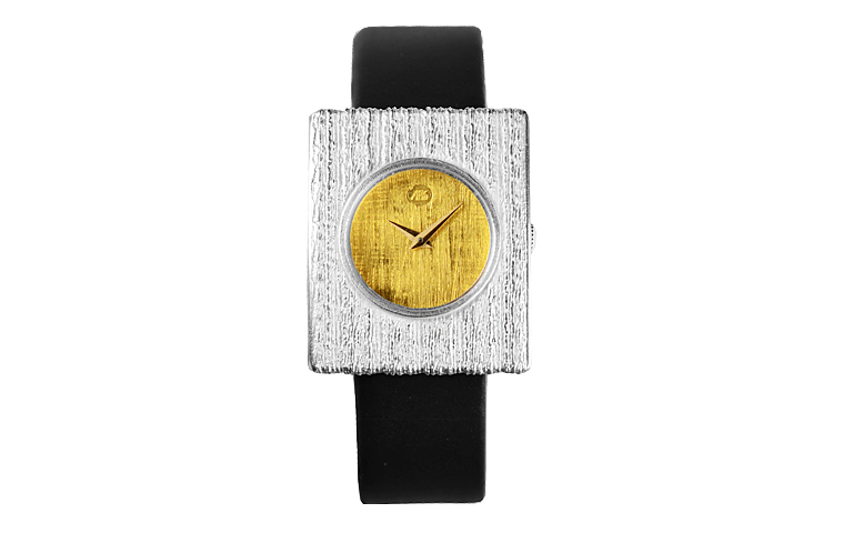 16232-watch, silver 925 with gold 750